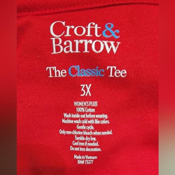 #005 Croft & Barrow - The Classic Holiday Tees: Varies, Colors, Styles - Picture 3 of 16